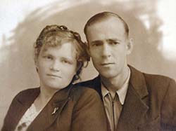 P.Redin with his wife Vera Petrovna
