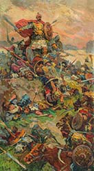 P.Redin painting The last battle of Prince Svyatoslav