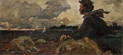 P.Redin painting  Pushkin on the bank of the Dnieper