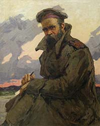P.Redin painting Portrait of Taras Shevchenko
