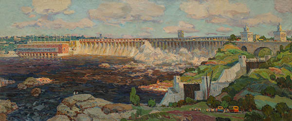 P.Redin picture Dnieper hydro power plant named after Lenin