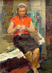 P.Redin picture Wife of artist Vera Petrovna